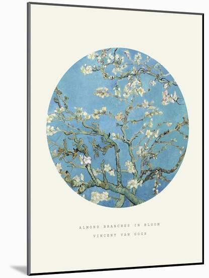 Old Masters, New Circles: Almond Branches in Bloom, San Remy, c.1890-Vincent van Gogh-Mounted Art Print
