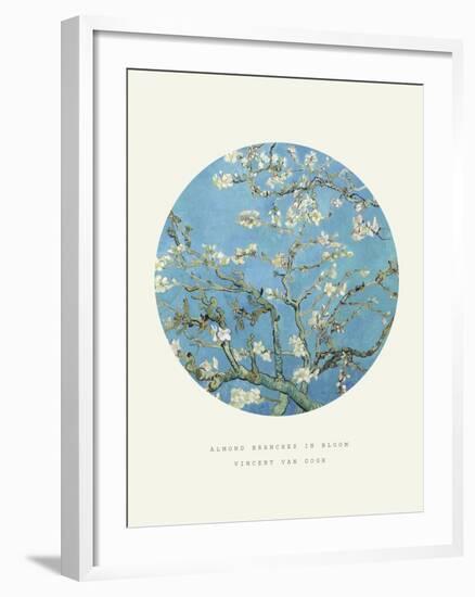 Old Masters, New Circles: Almond Branches in Bloom, San Remy, c.1890-Vincent van Gogh-Framed Art Print