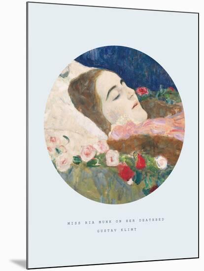 Old Masters, New Circles: Miss Ria Munk on her Deathbed-Gustav Klimt-Mounted Giclee Print