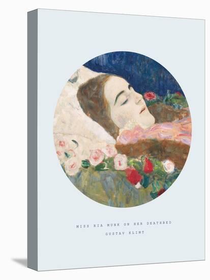 Old Masters, New Circles: Miss Ria Munk on her Deathbed-Gustav Klimt-Stretched Canvas