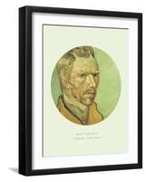 Old Masters, New Circles: Self Portrait-Vincent van Gogh-Framed Giclee Print