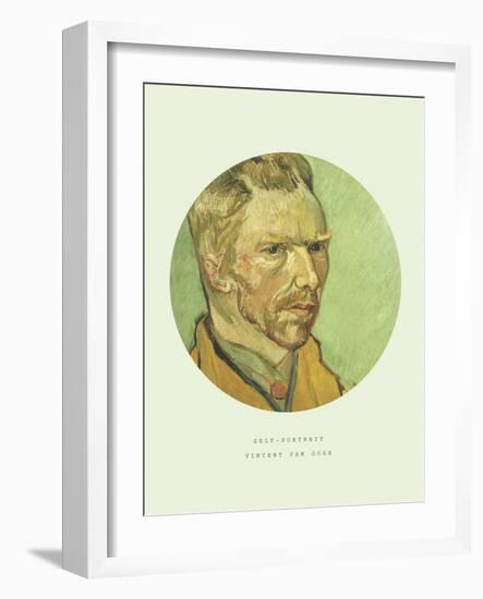 Old Masters, New Circles: Self Portrait-Vincent van Gogh-Framed Giclee Print