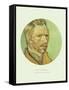 Old Masters, New Circles: Self Portrait-Vincent van Gogh-Framed Stretched Canvas