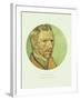 Old Masters, New Circles: Self Portrait-Vincent van Gogh-Framed Giclee Print