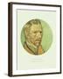 Old Masters, New Circles: Self Portrait-Vincent van Gogh-Framed Giclee Print