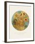 Old Masters, New Circles: Sunflowers, c.1889-Vincent van Gogh-Framed Art Print