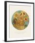 Old Masters, New Circles: Sunflowers, c.1889-Vincent van Gogh-Framed Art Print