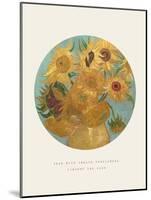 Old Masters, New Circles: Sunflowers, c.1889-Vincent van Gogh-Mounted Art Print