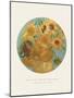 Old Masters, New Circles: Sunflowers, c.1889-Vincent van Gogh-Mounted Art Print