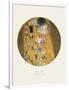 Old Masters, New Circles: The Kiss, c.1907-Gustav Klimt-Framed Art Print