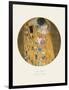 Old Masters, New Circles: The Kiss, c.1907-Gustav Klimt-Framed Art Print