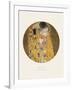 Old Masters, New Circles: The Kiss, c.1907-Gustav Klimt-Framed Art Print