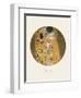 Old Masters, New Circles: The Kiss, c.1907-Gustav Klimt-Framed Art Print