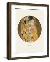 Old Masters, New Circles: The Kiss, c.1907-Gustav Klimt-Framed Art Print
