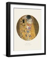 Old Masters, New Circles: The Kiss, c.1907-Gustav Klimt-Framed Art Print