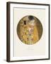 Old Masters, New Circles: The Kiss, c.1907-Gustav Klimt-Framed Art Print