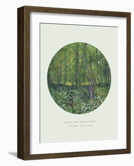 Old Masters, New Circles: Trees and Undergrowth, c.1887-Vincent van Gogh-Framed Art Print