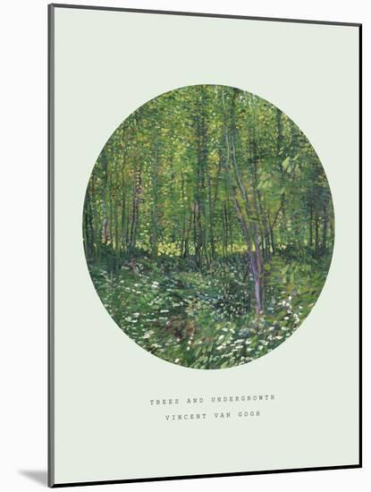 Old Masters, New Circles: Trees and Undergrowth, c.1887-Vincent van Gogh-Mounted Art Print