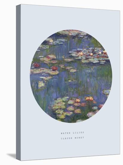Old Masters, New Circles: Water Lilies (Nympheas), c.1916-Claude Monet-Stretched Canvas