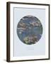 Old Masters, New Circles: Water Lilies (Nympheas), c.1916-Claude Monet-Framed Art Print