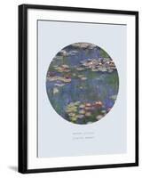 Old Masters, New Circles: Water Lilies (Nympheas), c.1916-Claude Monet-Framed Art Print