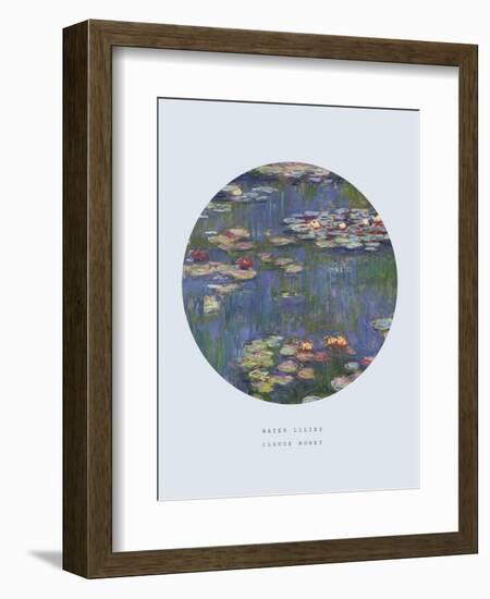 Old Masters, New Circles: Water Lilies (Nympheas), c.1916-Claude Monet-Framed Art Print