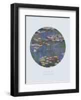 Old Masters, New Circles: Water Lilies (Nympheas), c.1916-Claude Monet-Framed Art Print