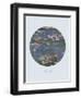 Old Masters, New Circles: Water Lilies (Nympheas), c.1916-Claude Monet-Framed Art Print