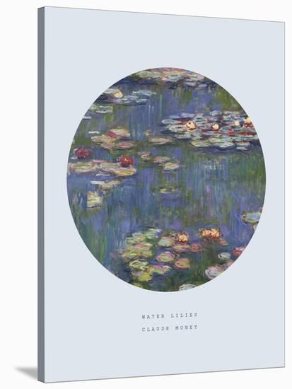 Old Masters, New Circles: Water Lilies (Nympheas), c.1916-Claude Monet-Stretched Canvas