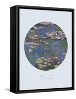 Old Masters, New Circles: Water Lilies (Nympheas), c.1916-Claude Monet-Framed Stretched Canvas