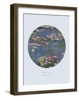 Old Masters, New Circles: Water Lilies (Nympheas), c.1916-Claude Monet-Framed Art Print