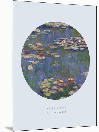 Old Masters, New Circles: Water Lilies (Nympheas), c.1916-Claude Monet-Mounted Art Print