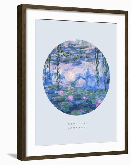 Old Masters, New Circles: Water Lilies (Nympheas), c.1916-Claude Monet-Framed Art Print