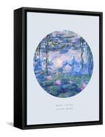 Old Masters, New Circles: Water Lilies (Nympheas), c.1916-Claude Monet-Framed Stretched Canvas