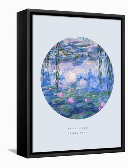 Old Masters, New Circles: Water Lilies (Nympheas), c.1916-Claude Monet-Framed Stretched Canvas