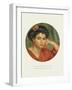 Old Masters, New Circles: Young Woman with a Rose-Pierre-Auguste Renoir-Framed Giclee Print