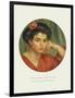 Old Masters, New Circles: Young Woman with a Rose-Pierre-Auguste Renoir-Framed Giclee Print