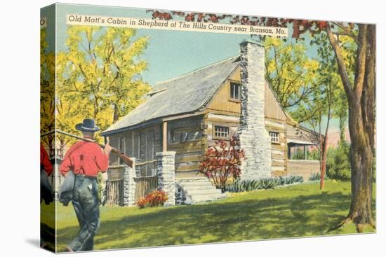 Old Matt's Cabin, Branson, Missouri-null-Stretched Canvas