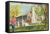 Old Matt's Cabin, Branson, Missouri-null-Framed Stretched Canvas