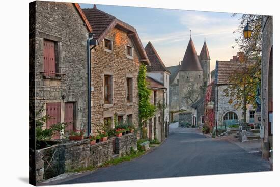 Old Medieval Looking European Street-vitalytitov-Stretched Canvas