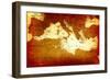 Old Mediterranean Map-goliath-Framed Premium Giclee Print