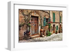 Old Mediterranean Towns Street-null-Framed Art Print