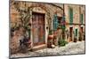 Old Mediterranean Towns Street-null-Mounted Art Print