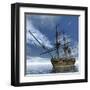 Old Meduse Frigate of the French Navy Navigating the Ocean by Day-Stocktrek Images-Framed Art Print