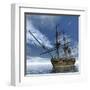 Old Meduse Frigate of the French Navy Navigating the Ocean by Day-Stocktrek Images-Framed Art Print