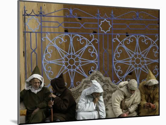 Old Men Talking, Morocco-Pietro Simonetti-Mounted Premium Photographic Print