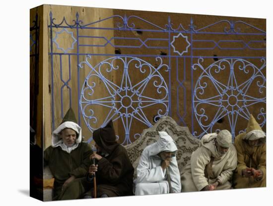 Old Men Talking, Morocco-Pietro Simonetti-Stretched Canvas