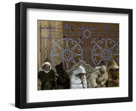 Old Men Talking, Morocco-Pietro Simonetti-Framed Photographic Print