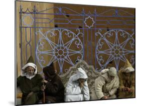 Old Men Talking, Morocco-Pietro Simonetti-Mounted Photographic Print