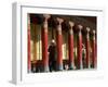 Old Men Turning Prayer Wheels, Tagong Temple, Tagong, Sichuan, China-Porteous Rod-Framed Photographic Print